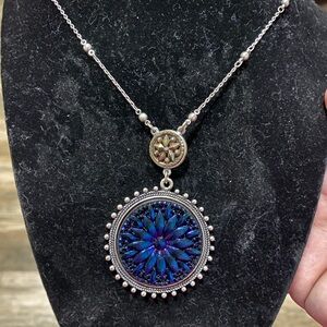 Grandmother’s Buttons Necklace with matching earrings